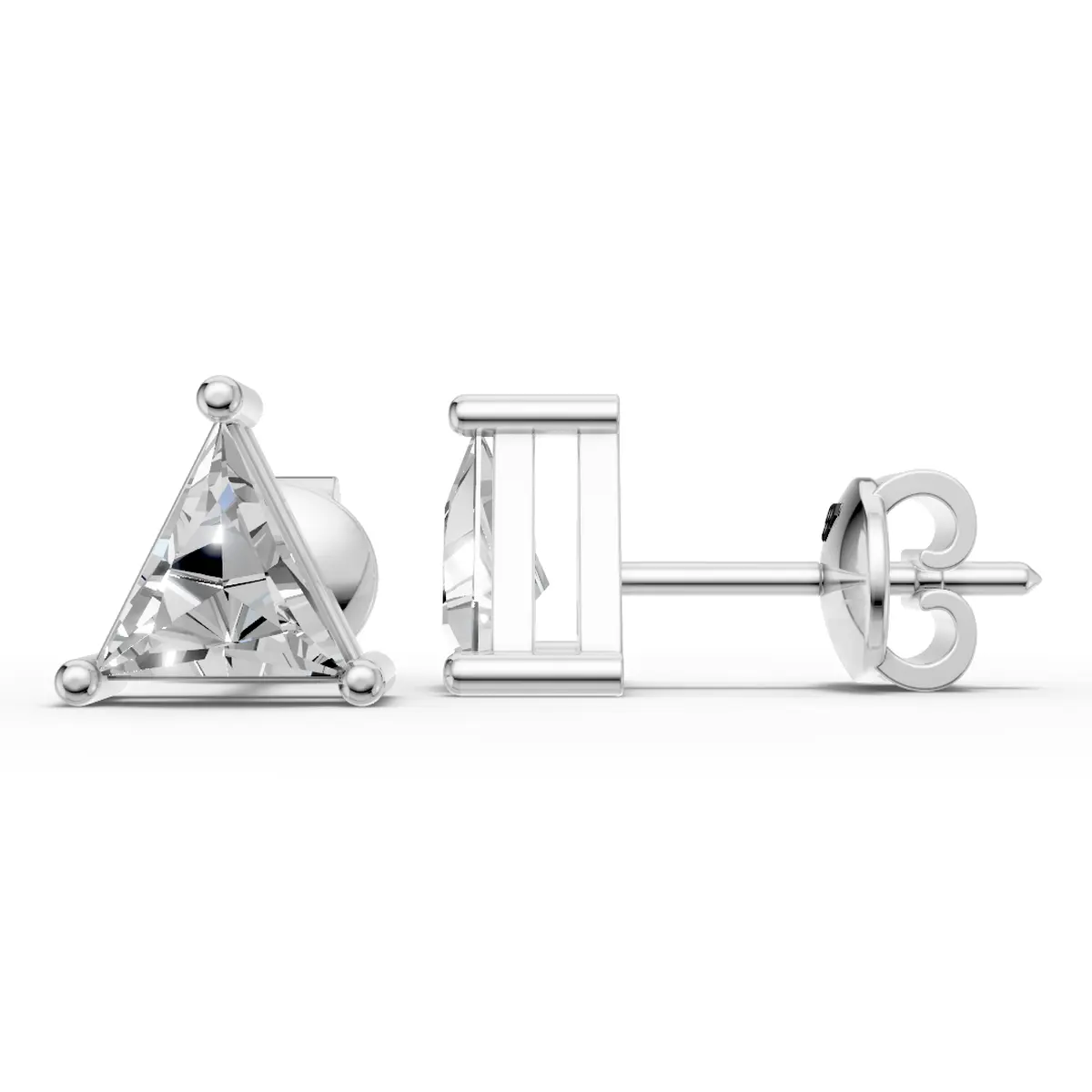 Triangle Diamond Earring